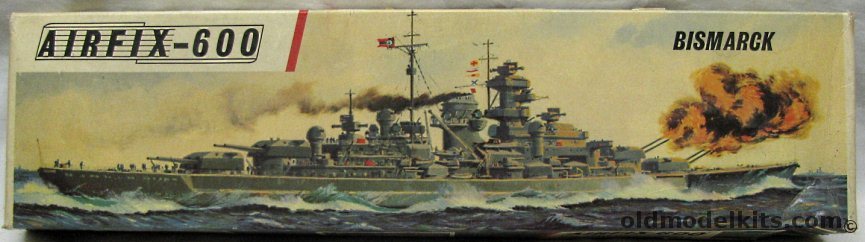 Airfix 1/600 Bismarck Battleship T3 Issue, F404S plastic model kit